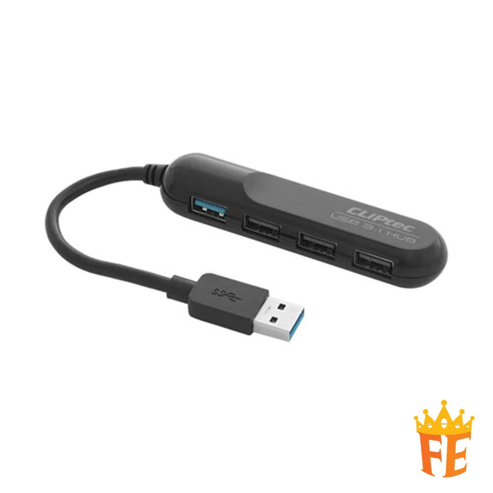 CLiPtec USB 3.1 1+3 Ports Hub - Hurricane RZH-353