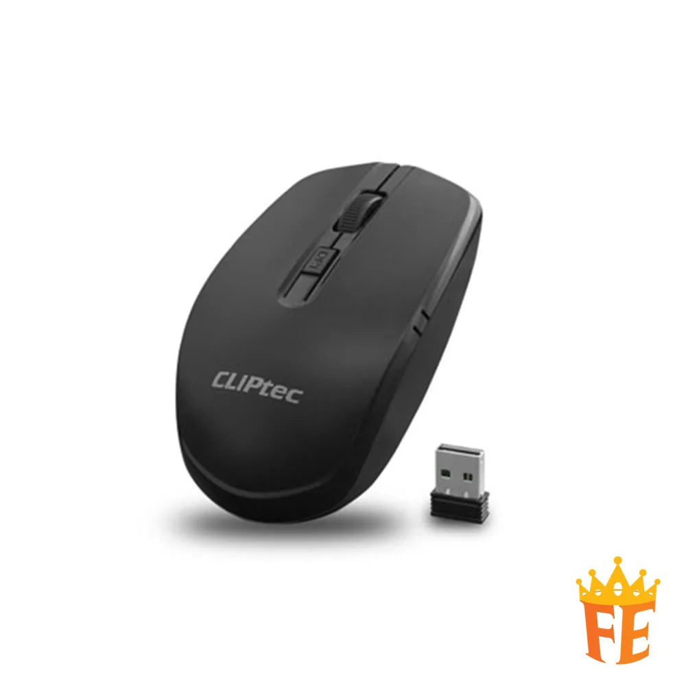 CLiPtec Wireless Multimedia Keyboard And Mouse Combo Set - Essential Air Black RZK-339