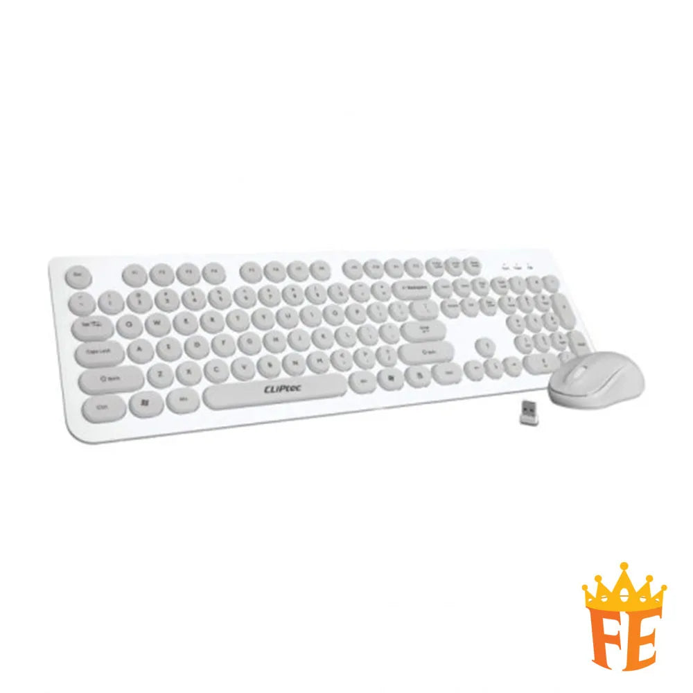 CLiPtec Wireless Keyboard And Mouse Combo Set - Young Air RZK-340