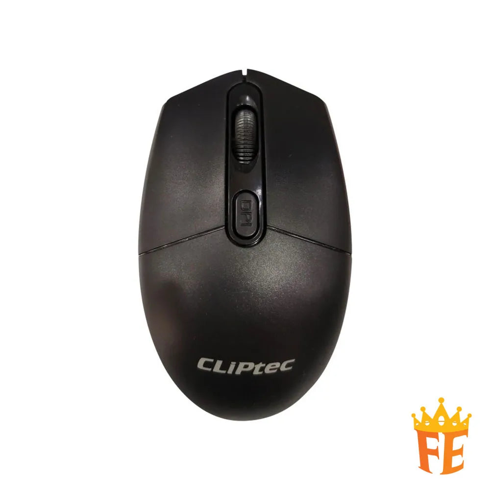 CLiPtec RZK341 Wireless Multimedia Silent Keyboard and Mouse Combo set -(Workplace-Air Xilent) Black RZK-341