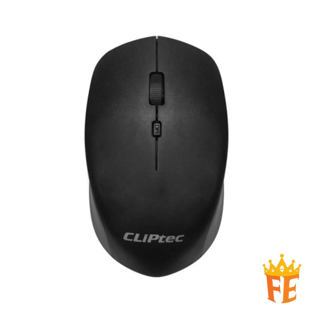 CLiPtec RZK360 Ultra-Slim Wireless Mini Silent Keyboard & Mouse Combo Set - (Mini-Air Xilent) Black RZK-360