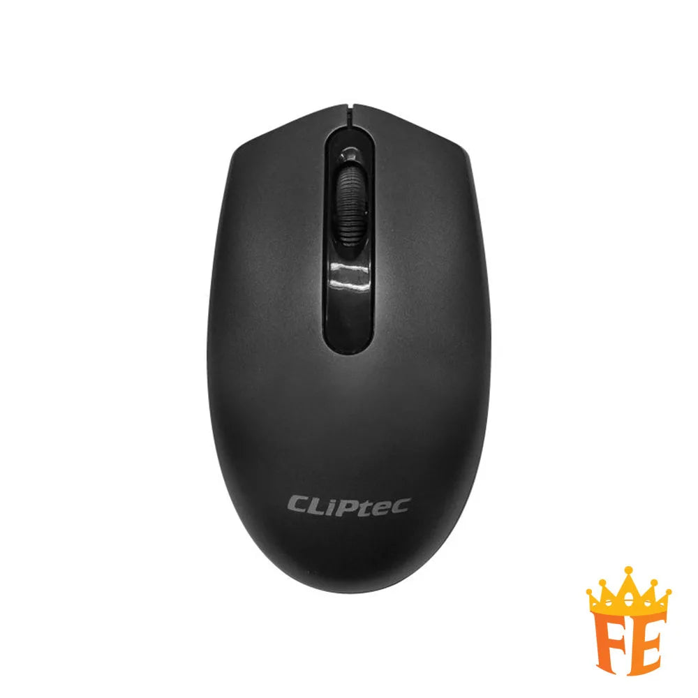 CLiPtec RZK363 Ultra-Slim Wireless Silent Keyboard & Mouse Combo (Compact-Air Xilent) Black RZK-363