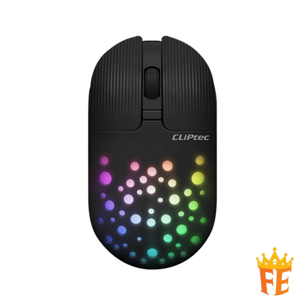 CLiPtec Rzs625 2.4Ghz 1600Dpi Illumination Rechargeable Silent Wireless Mouse (Ion-Energy) (Rgb-Led) Rzs-625