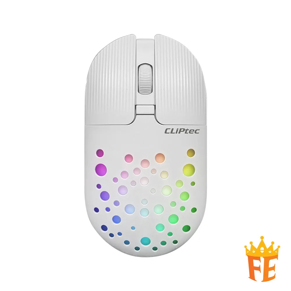 CLiPtec Rzs625 2.4Ghz 1600Dpi Illumination Rechargeable Silent Wireless Mouse (Ion-Energy) (Rgb-Led) Rzs-625