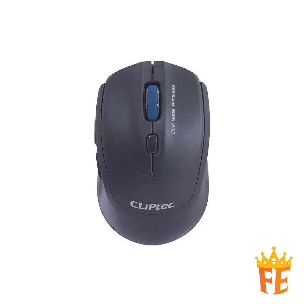 CLiPtec 2400 DPI Dual Mode Wireless Optical Mouse (Dual-Mox) Black RZS-781