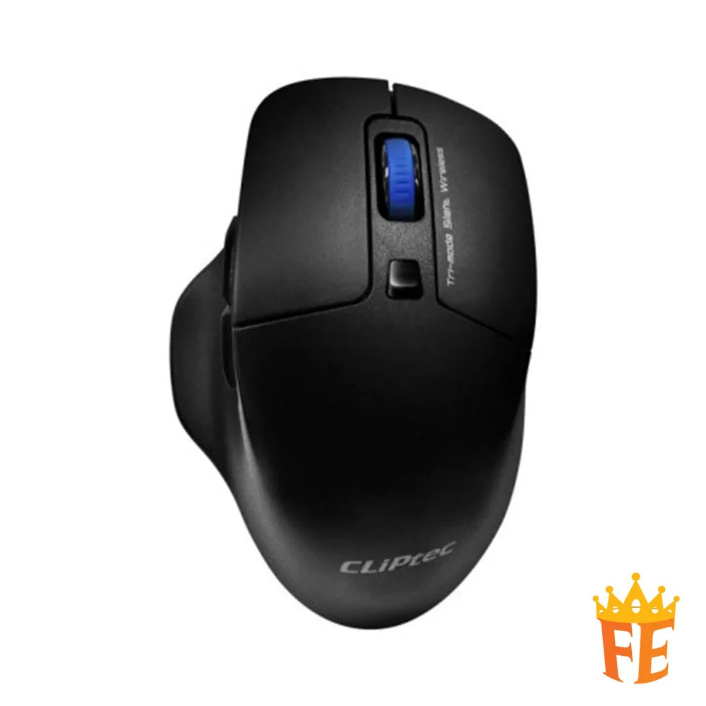 CLiPtec 1600dpi Tri-Mode Silent Wireless Mouse (TriMox-Xilent) Black RZS-790