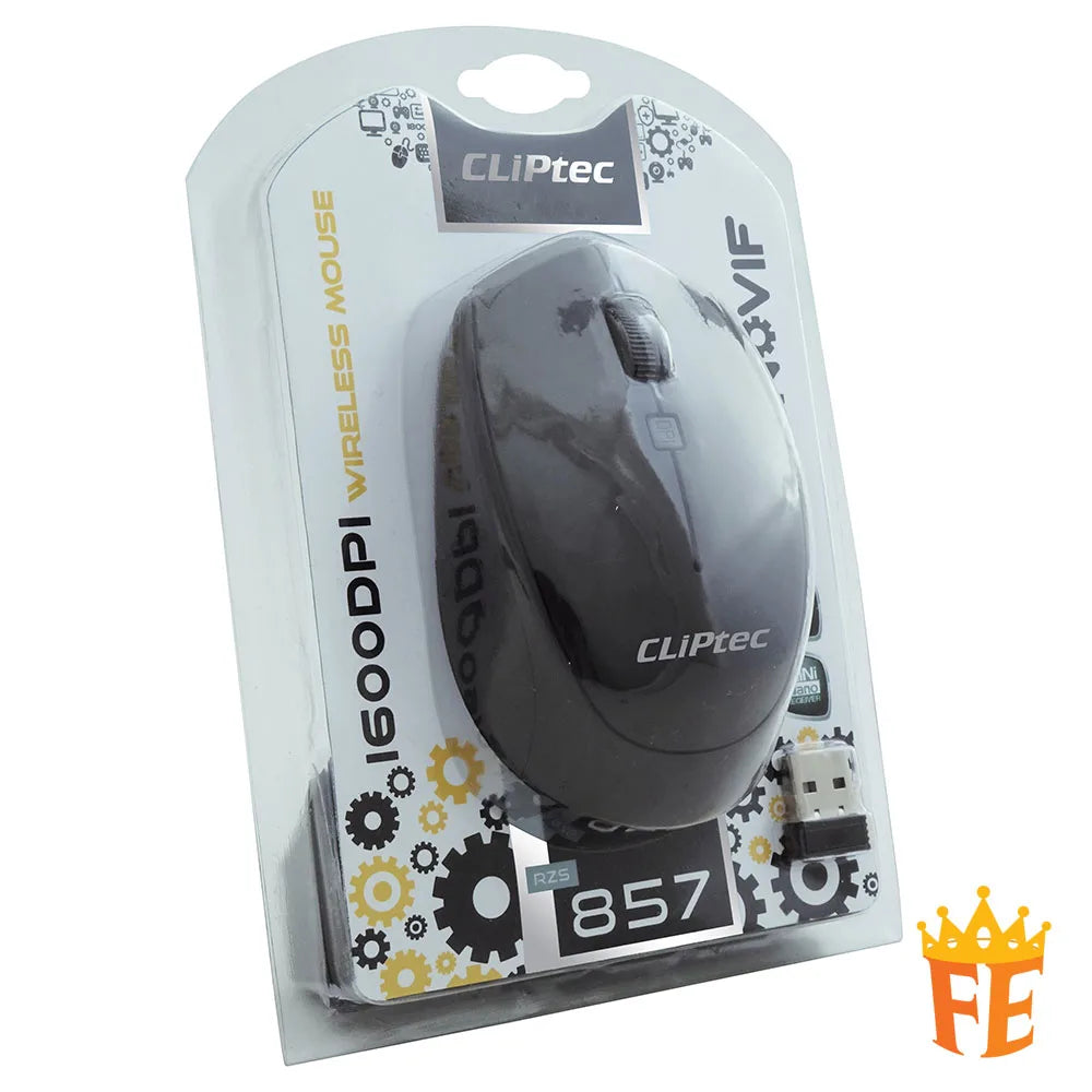 CLiPtec 1600dpi 2.4GHz Wireless Optical Mouse - Innovix RZS-857