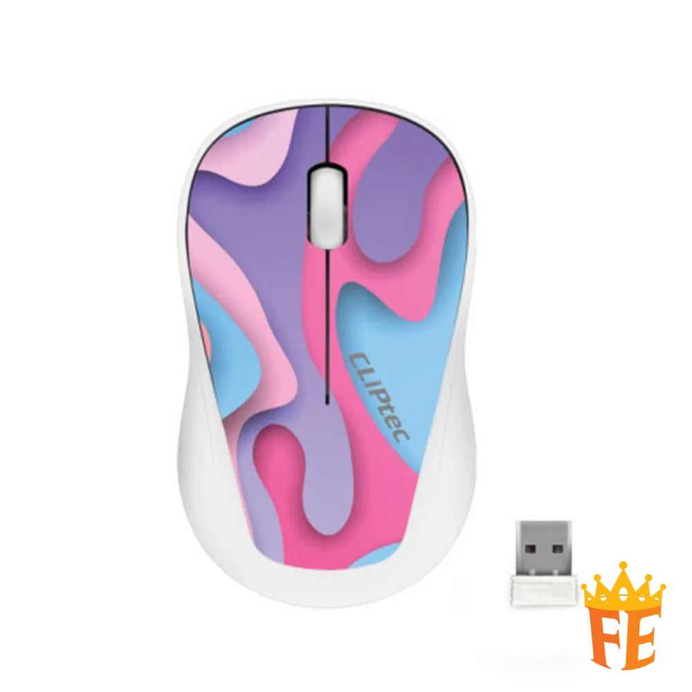 CLiPtec 1200 dpi 2.4Ghz Wireless Silent Mouse - Xilent Trax RZS-866 T