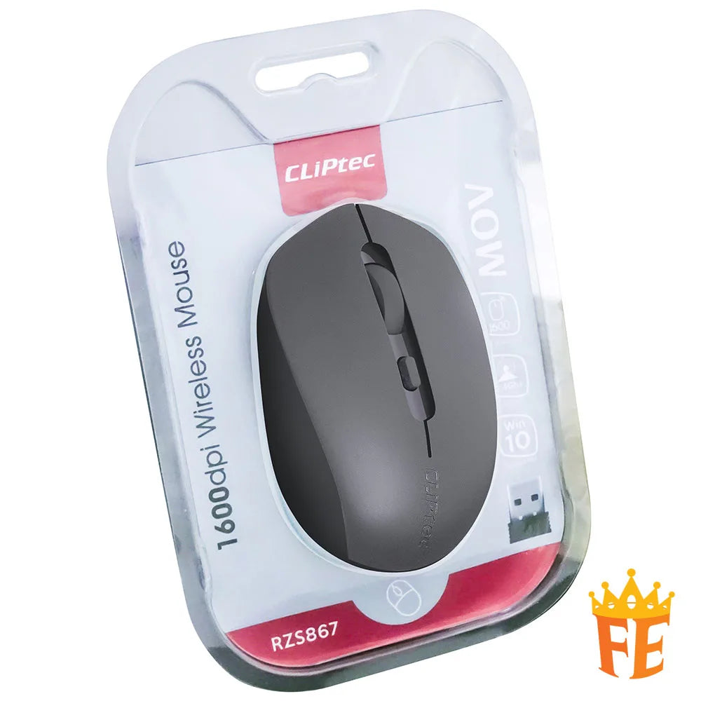 CLiPtec RZS867 1600dpi 2.4Ghz Wireless Optical MouseÃ¢â‚¬â€œ MOV RZS-867