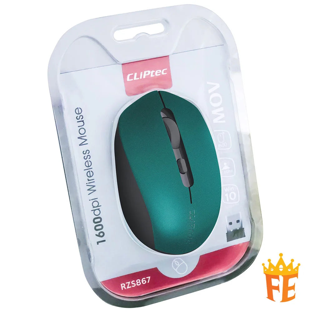 CLiPtec RZS867 1600dpi 2.4Ghz Wireless Optical MouseÃ¢â‚¬â€œ MOV RZS-867