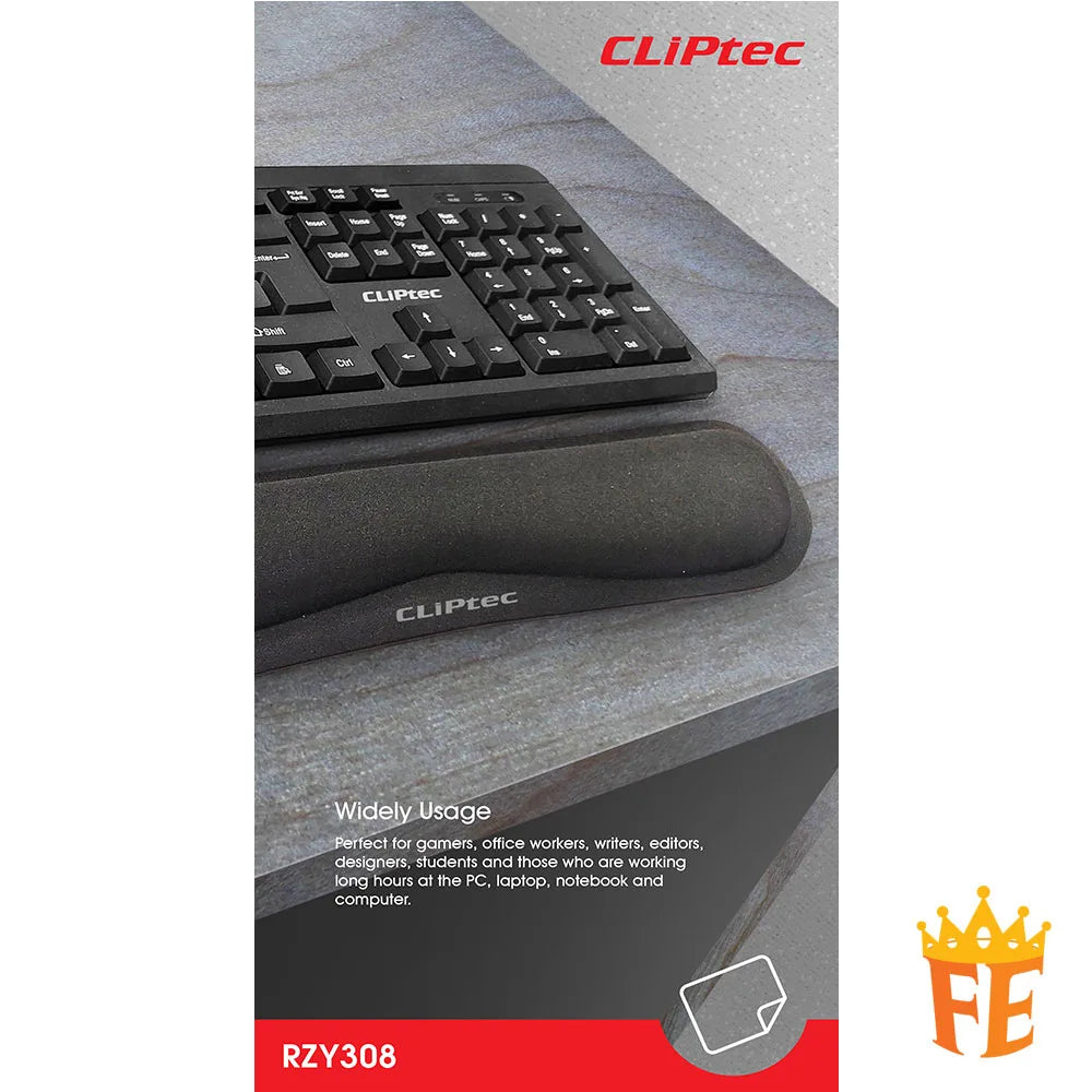 CLiPtec Keyboard Memory Foam Wrist Rest Pad (KB-Pad) Black RZY-308