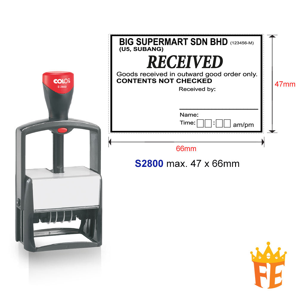 Colop Classic Heavy Duty Self Inking / Dater Stamp