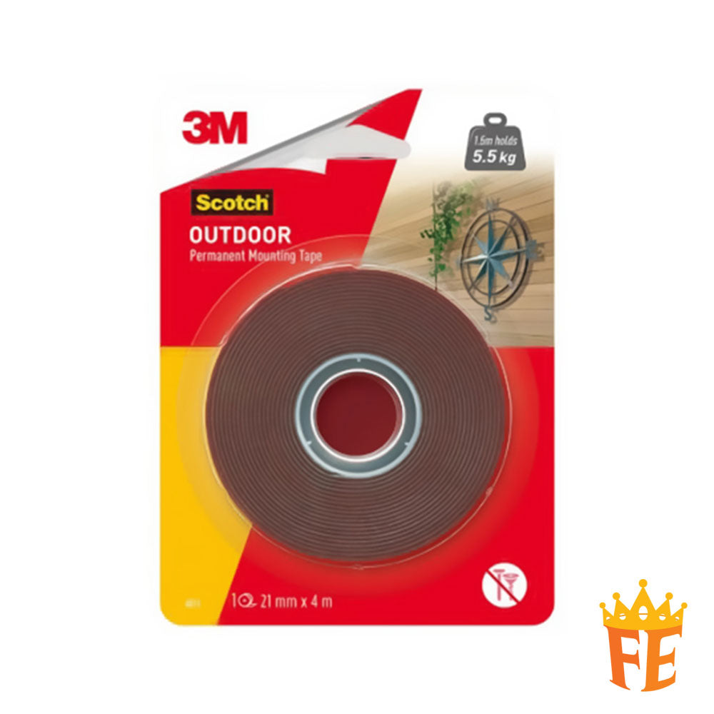 3M Scotch Outdoor Permanent Mounting Tape Cat4011 21mm