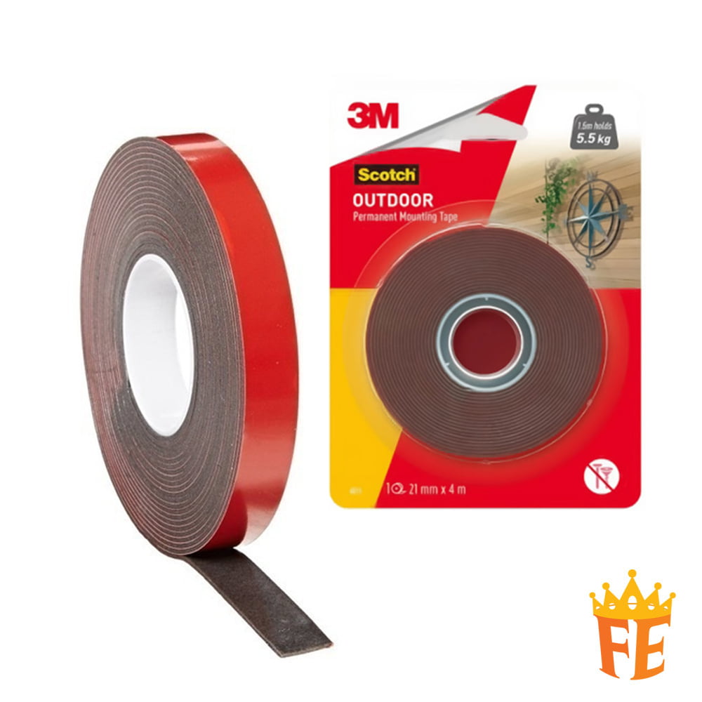 3M Scotch Outdoor Permanent Mounting Tape Cat4011 21mm