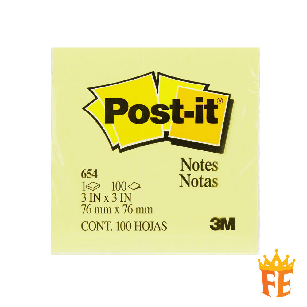 3M Post-It Classic Notes 653 / 654 / 655 / 656 / 657