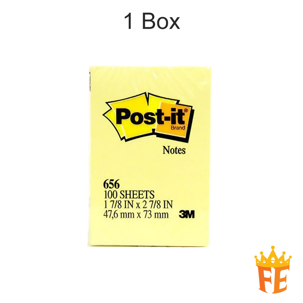 3M Post-It Classic Notes 653 / 654 / 655 / 656 / 657