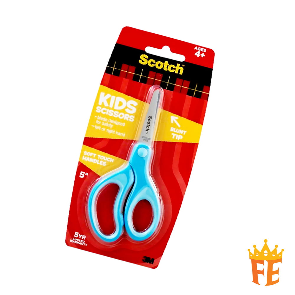 3M Scotch Kids 5 Scissors Soft Grip Handle 1442B