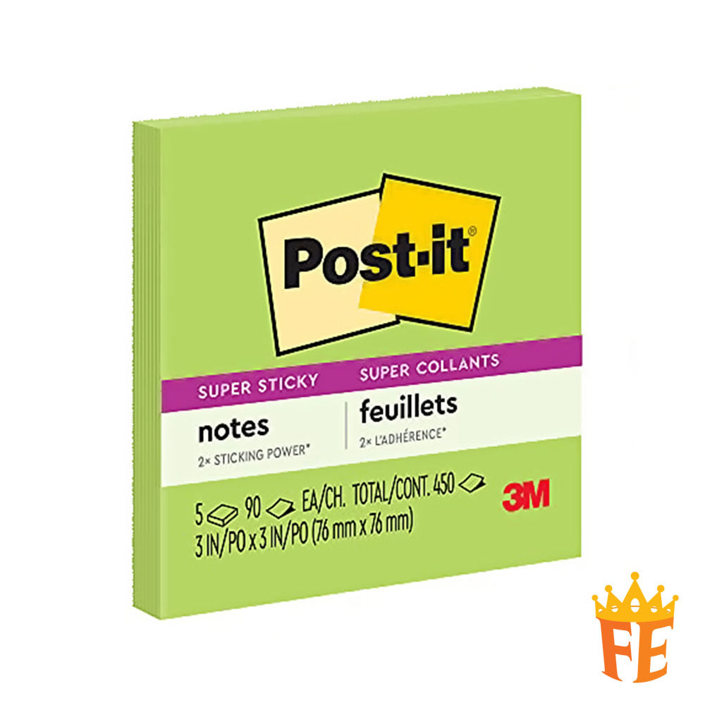 3M Post-It Super Sticky Notes 654 3" X 3" 90s