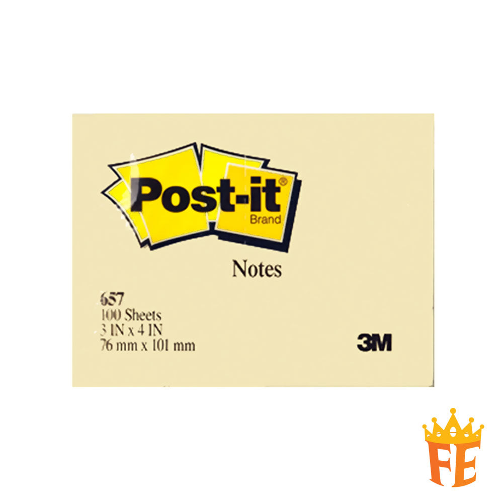 3M Post-It Classic Notes 653 / 654 / 655 / 656 / 657