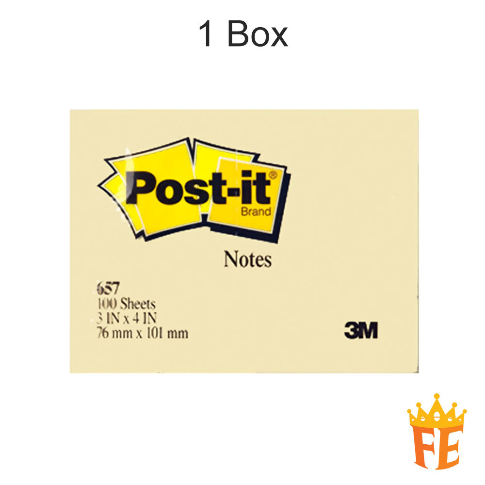 3M Post-It Classic Notes 653 / 654 / 655 / 656 / 657