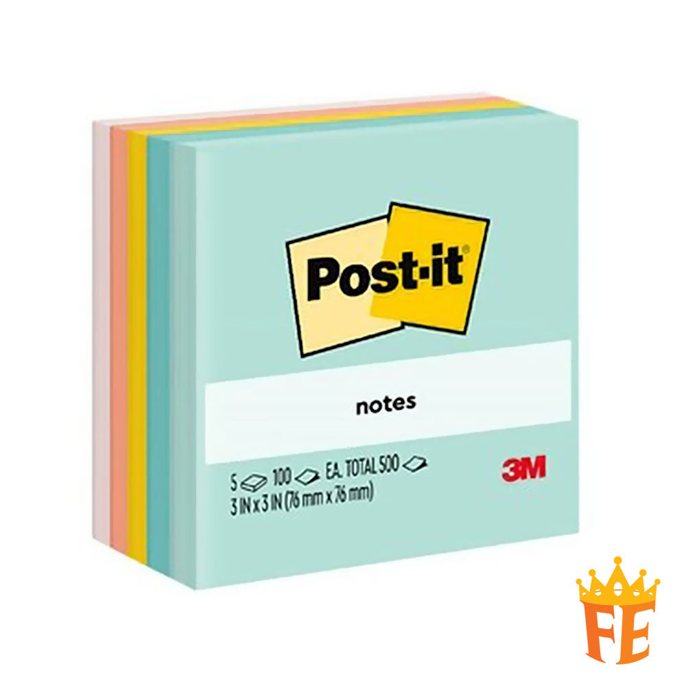 3M Post-It Classic Cubes 654-5Pk 3" X 3" 100s X 5Pads