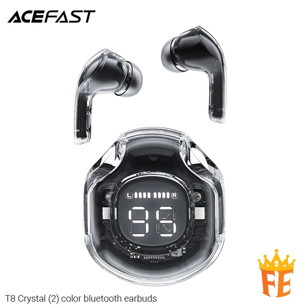 ACEFAST Crystal Color (2) SVE AI Bluetooth Earbuds T8