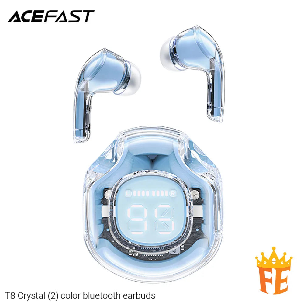 ACEFAST Crystal Color (2) SVE AI Bluetooth Earbuds T8