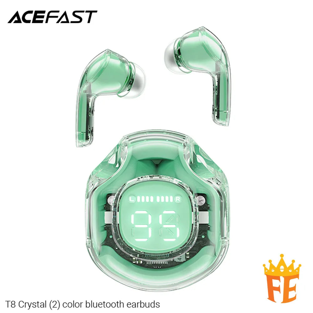 ACEFAST Crystal Color (2) SVE AI Bluetooth Earbuds T8