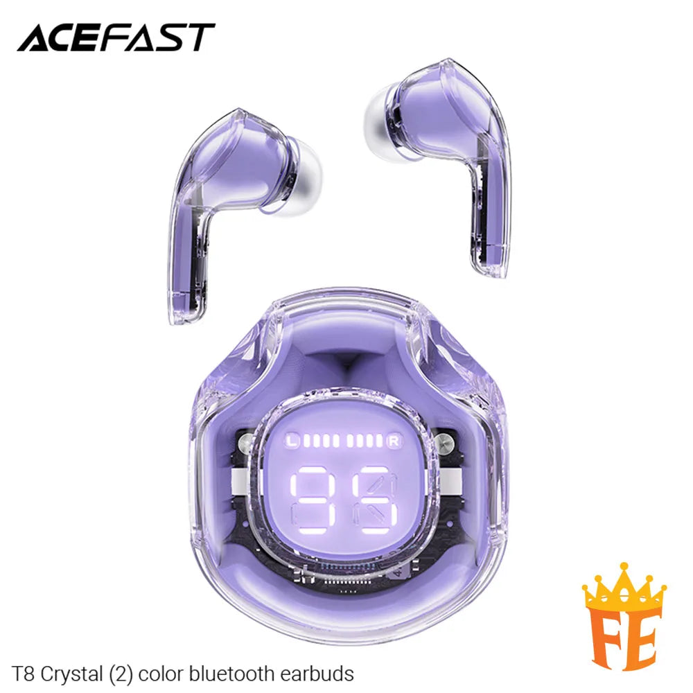 ACEFAST Crystal Color (2) SVE AI Bluetooth Earbuds T8