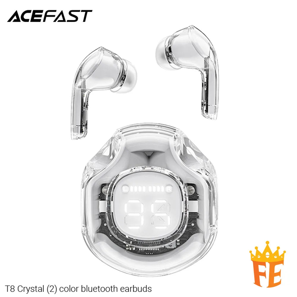 ACEFAST Crystal Color (2) SVE AI Bluetooth Earbuds T8