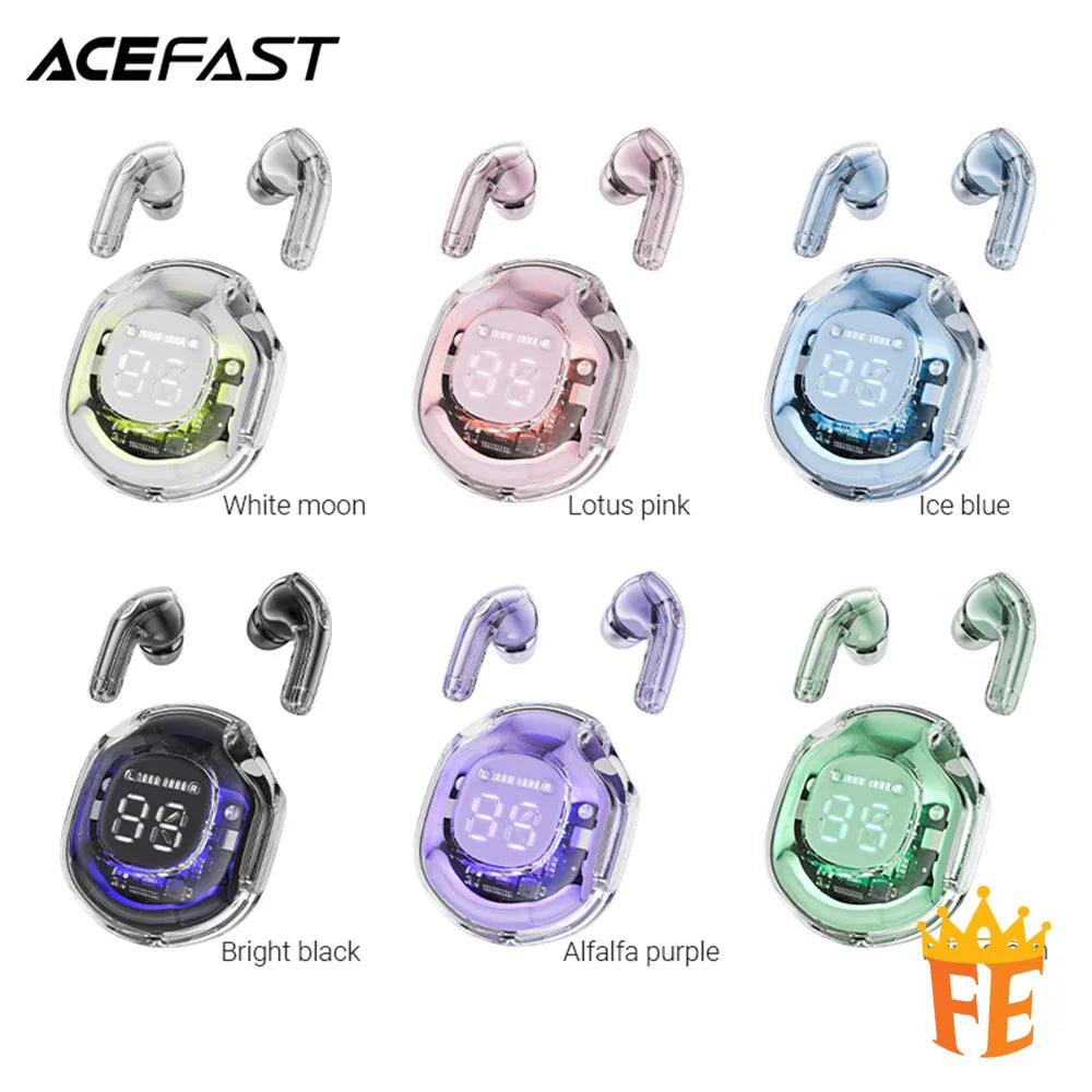 ACEFAST Crystal Color (2) SVE AI Bluetooth Earbuds T8