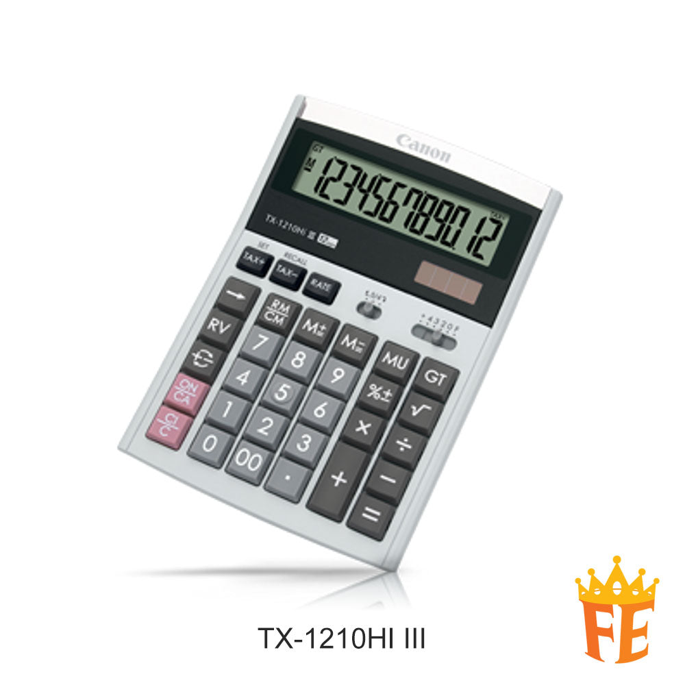 Canon Calculator Desktop 12 Digits TX-1210HI III