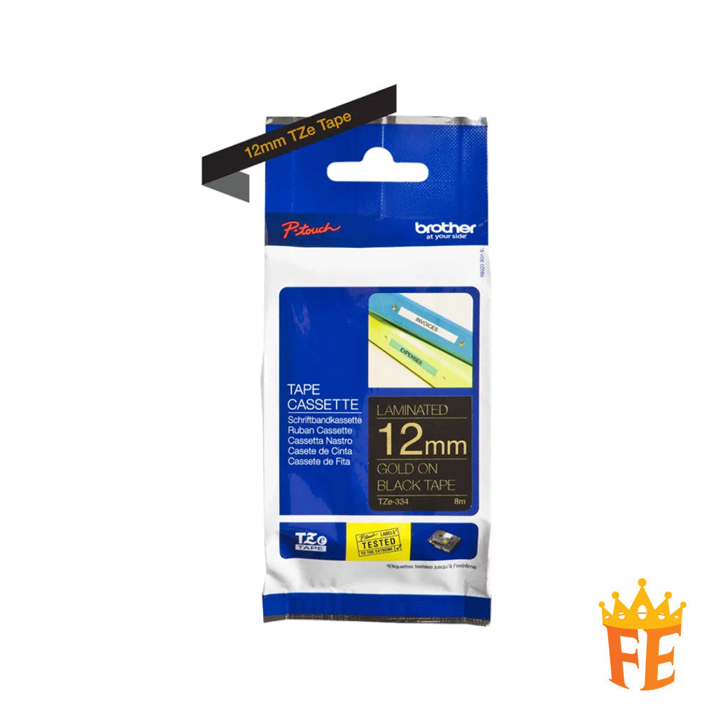 Brother Standard Laminated TZe Tapes (8 metres length)