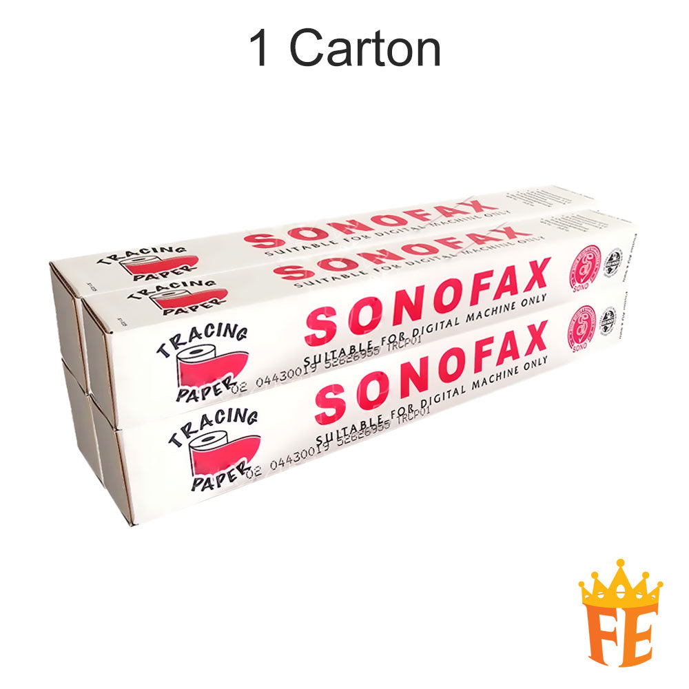 Sonofax Tracing Paper Roll Form (112gsm) A1 / A0, 45 / 100meter