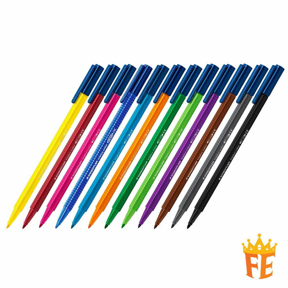 Staedtler Triplus Fibre Tip Colour Pen (1 Box Of 10pcs) All Colours