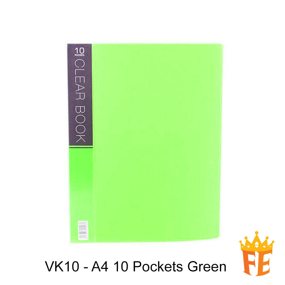 CBE VK 10 / 20 / 30 / 40 / 60 Pockets Merry Colour Clear Holder (A4)