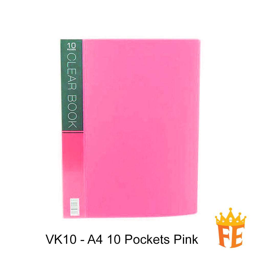 CBE VK 10 / 20 / 30 / 40 / 60 Pockets Merry Colour Clear Holder (A4)