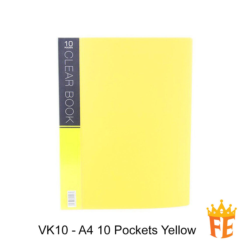 CBE VK 10 / 20 / 30 / 40 / 60 Pockets Merry Colour Clear Holder (A4)