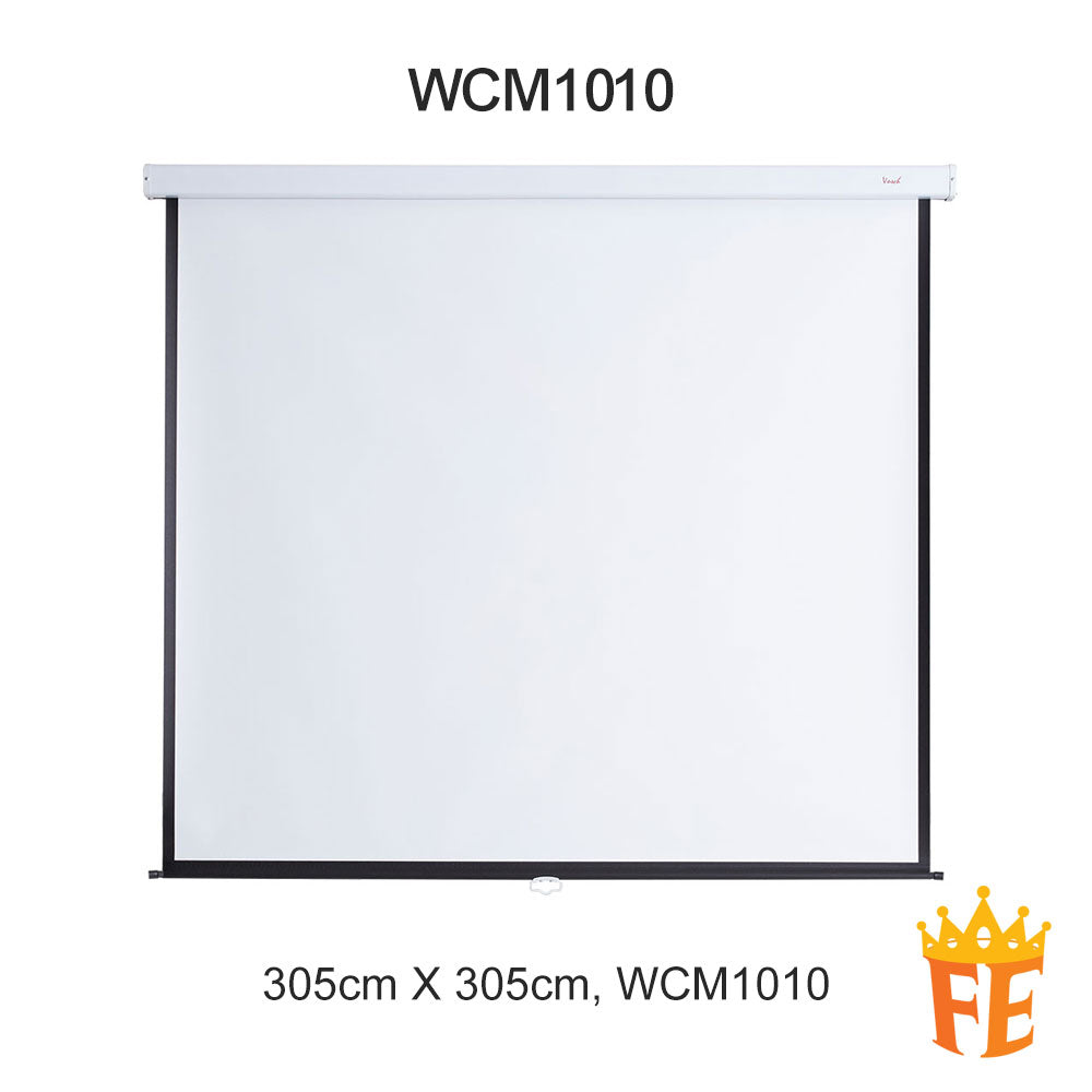 Classic Projector Screen Wall Mounted All Size