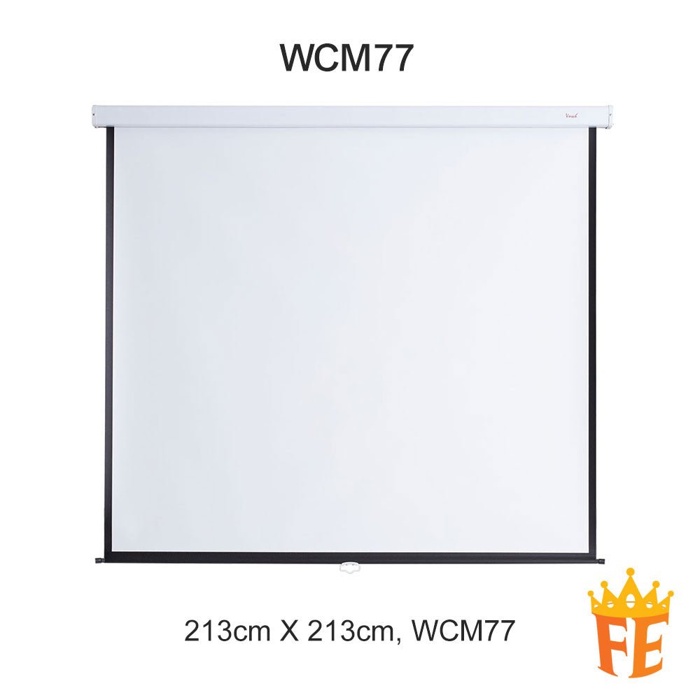 Classic Projector Screen Wall Mounted All Size