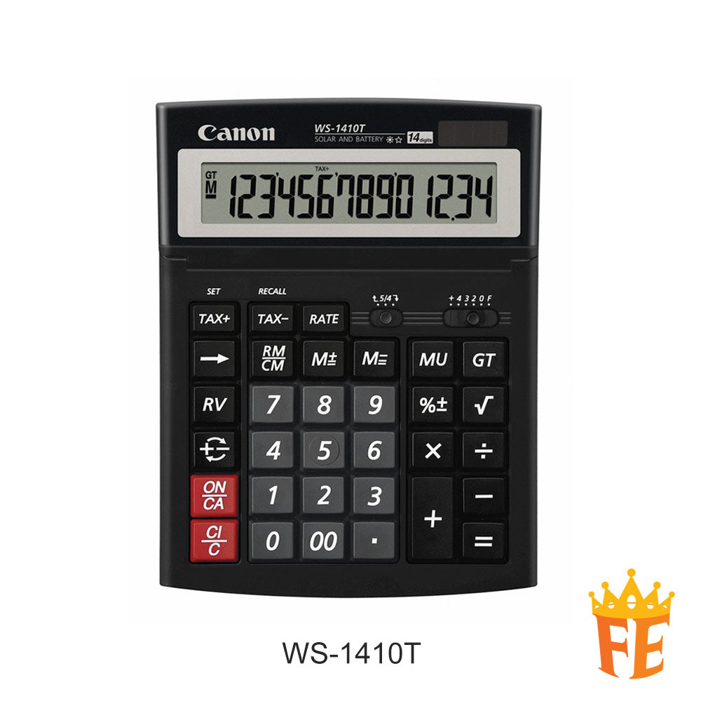 Canon Calculator Desktop 14 Digits WS-1410T