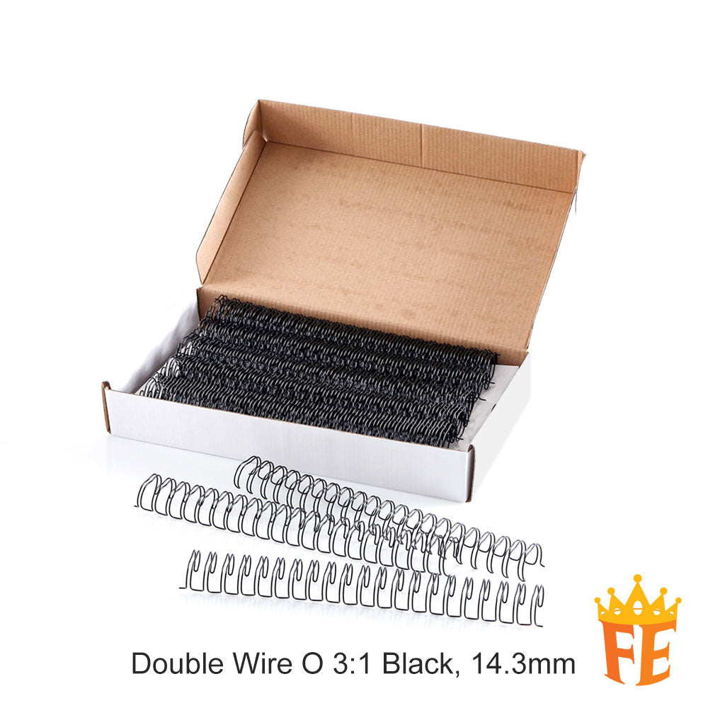 Double Wire O 3:1 Black All Size