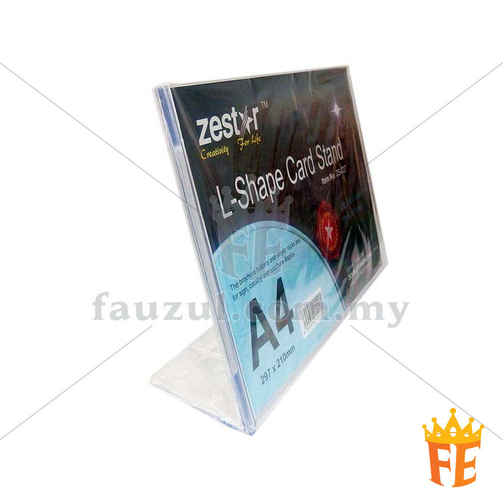 Acrylic L Shape Card Stand IC / A6 / A5 / A4