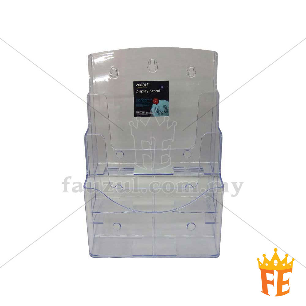 Acrylic Brochure / Flyers Display Stand With 1 / 2 / 3 / 4 Compartment A4 /A5