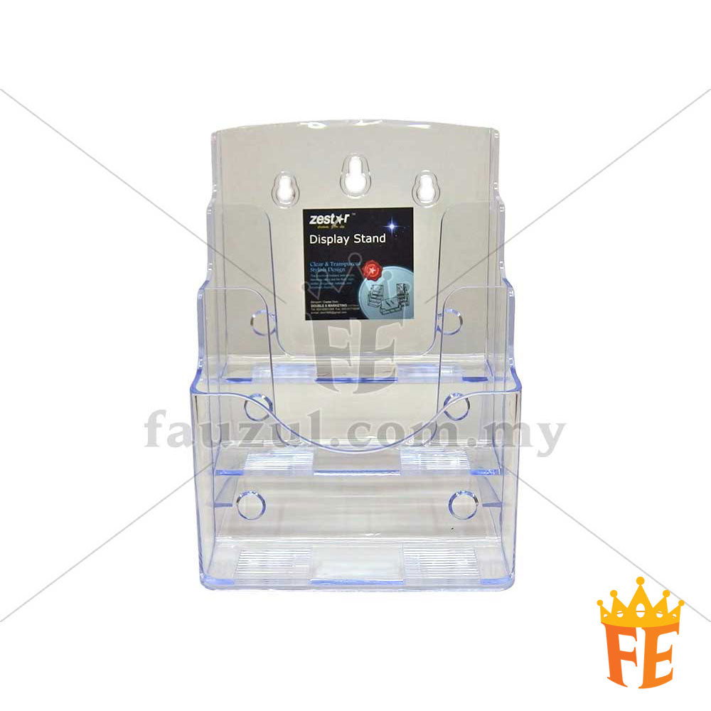 Acrylic Brochure / Flyers Display Stand With 1 / 2 / 3 / 4 Compartment A4 /A5