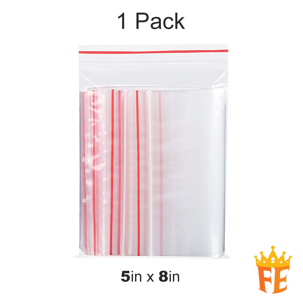 Zip Lock Bags 100 pcs per pack All Size