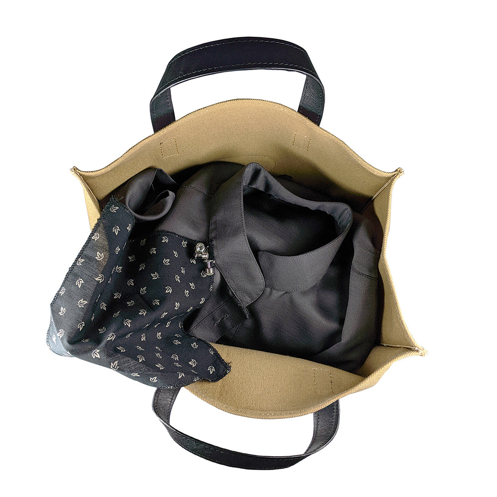 KASIYAR Premium Leather Canvas Bag (Medium) KR-018