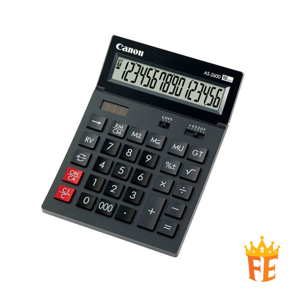 Canon Calculator Desktop 16 Digits AS-2600