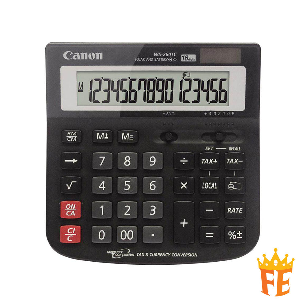 Canon Calculator Desktop 16 Digits WS-260TC