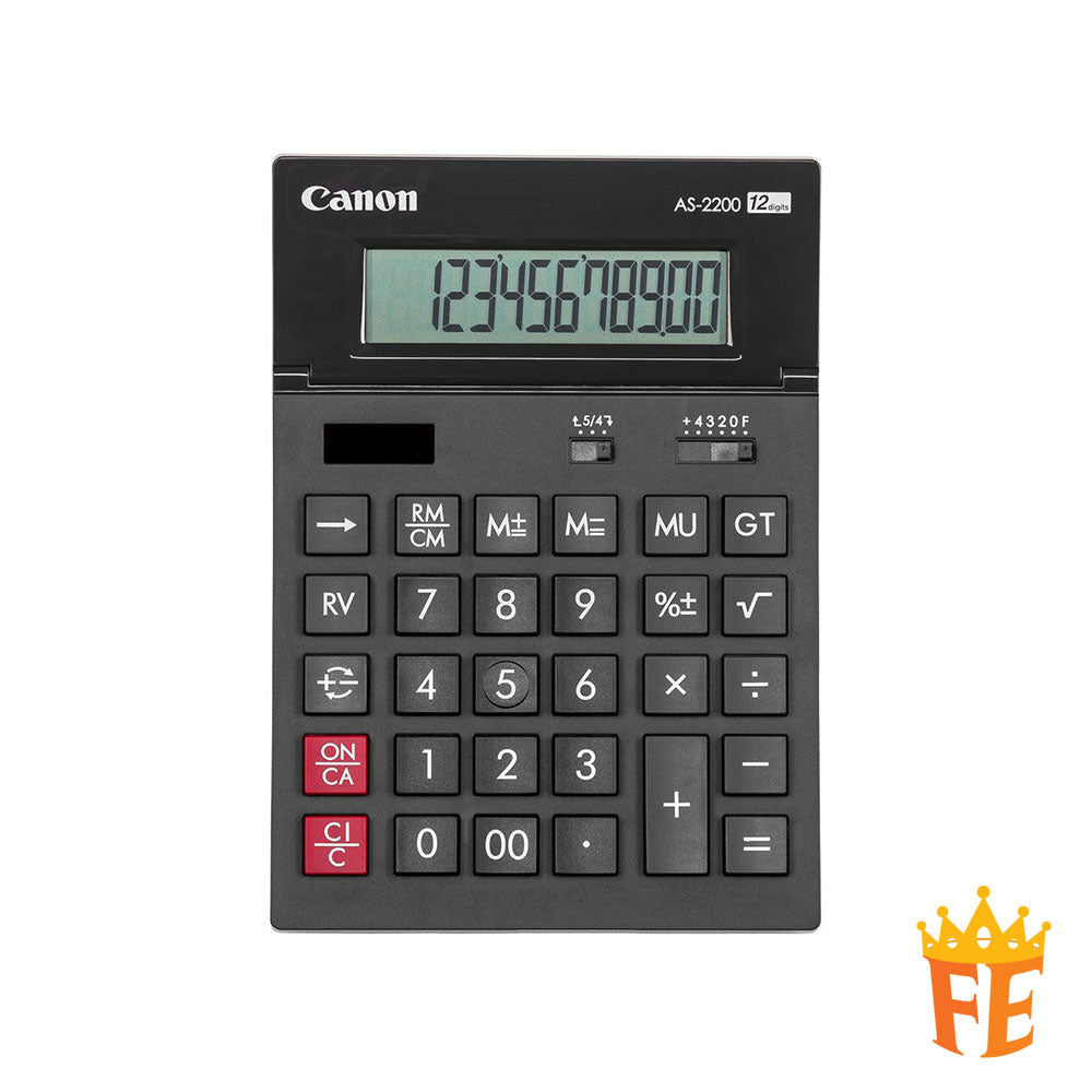 Canon Calculator Desktop 12 Digits AS-2200
